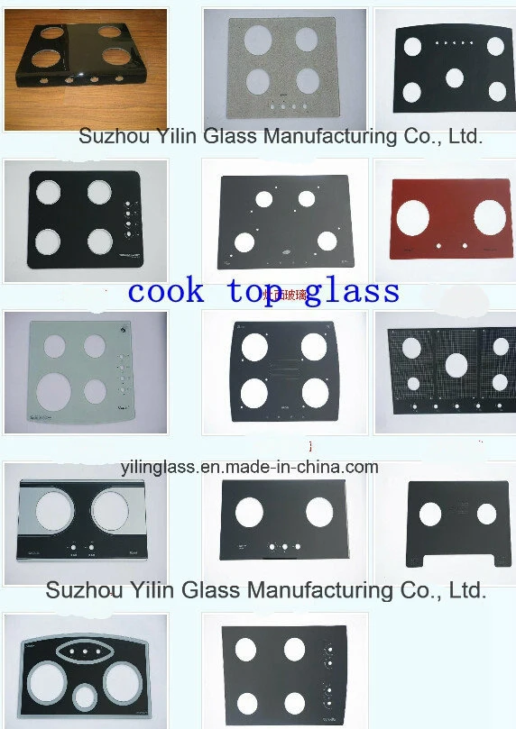 Color Printed Tempered Glass for Gas Stove Top Panel