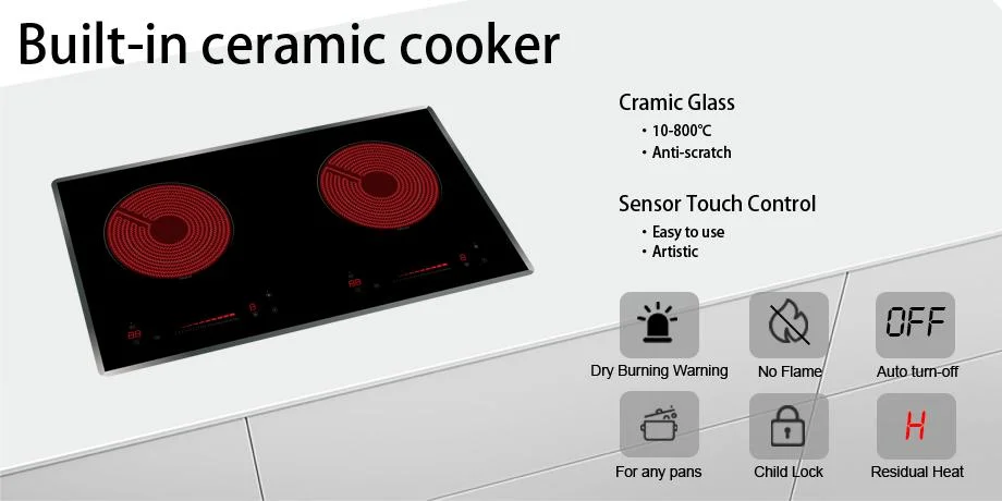 Electric New Wholesale Double Burners No Radiation Good for Human Body 4400W Infrared Cooking Plate