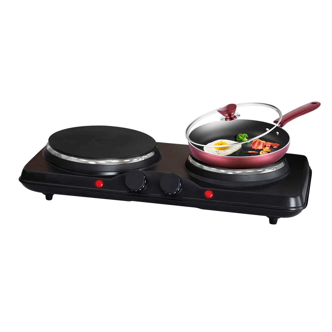 2500W High Quality Electric Hot Plate Double Burner Stainless Steel Burner