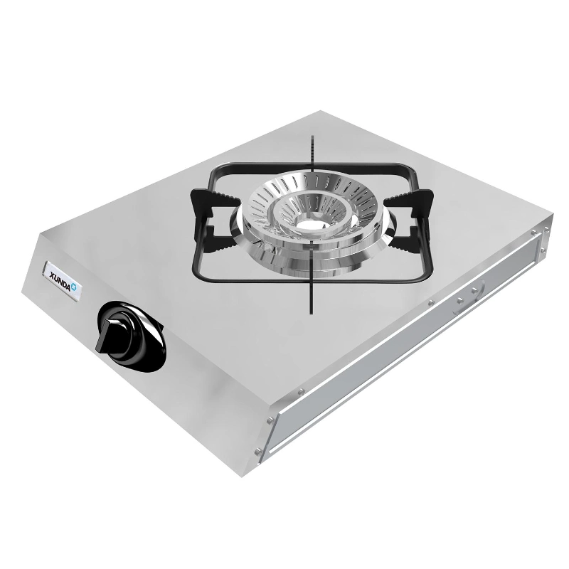 Home Gas Cooking Stove Single Burner Stainless Steel Table Top Gas Cooker High Efficiency Tornado Flame Gas Burner