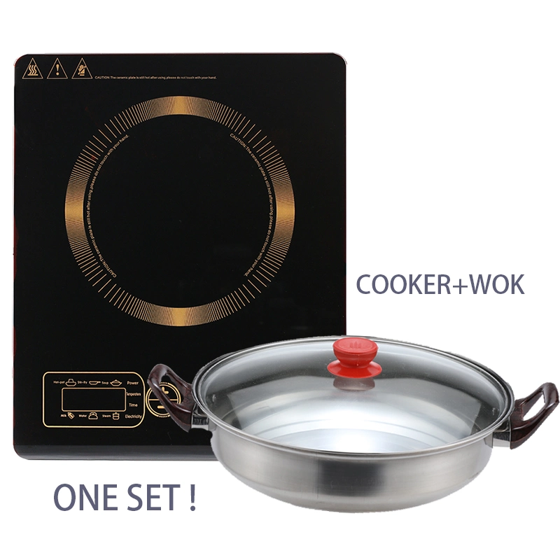 1600W-2000W Portable Induction Burner LCD Display with Timer with Copper Plate Induction Cooker