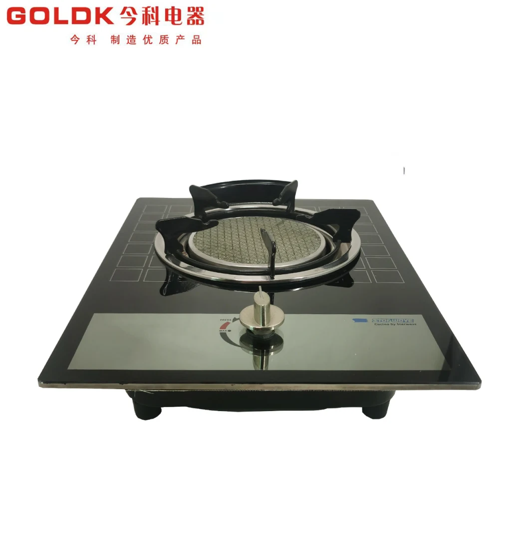 Goldk GS-050 Premium Quality Single Infrared Burner Build-in Tempered Glass Gas Stove