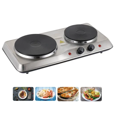 2500W Electric Hot Plate Double Burner Stainless Steel Hotplate