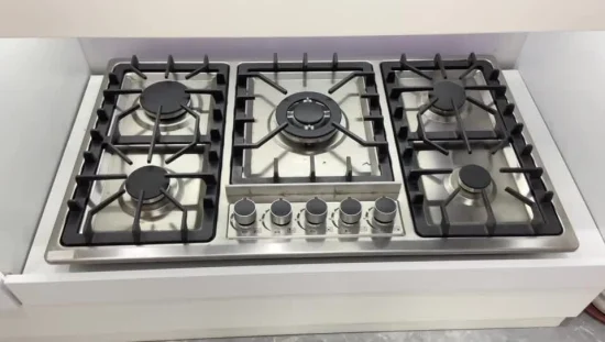 Montenegro/Macedonia/Western Europe Multi-Finction Built in 5 Gas Burner for Kitchenware